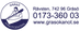 Logotyp med kontaktuppgifter till Gräsö Kanotcentral